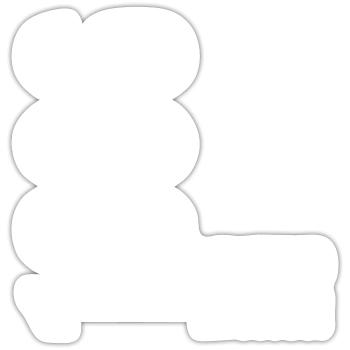 1986 Limited Edition - Sticker size S (10 x 10 cm) - white matte - Front