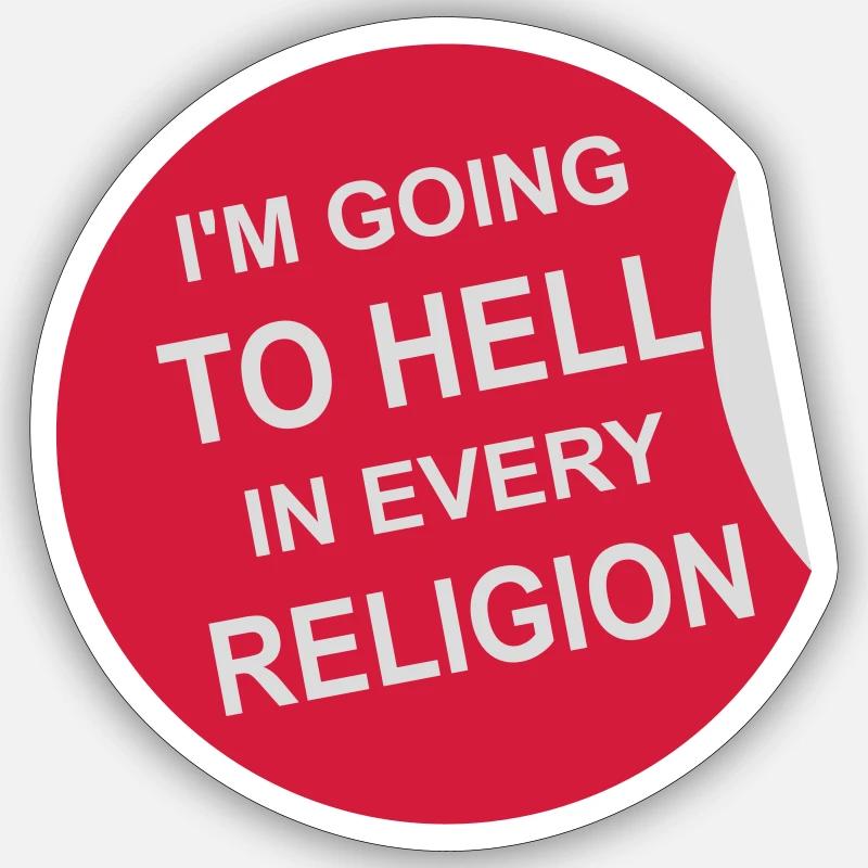 im going to hell Sticker Größe S (10 x 10 cm)