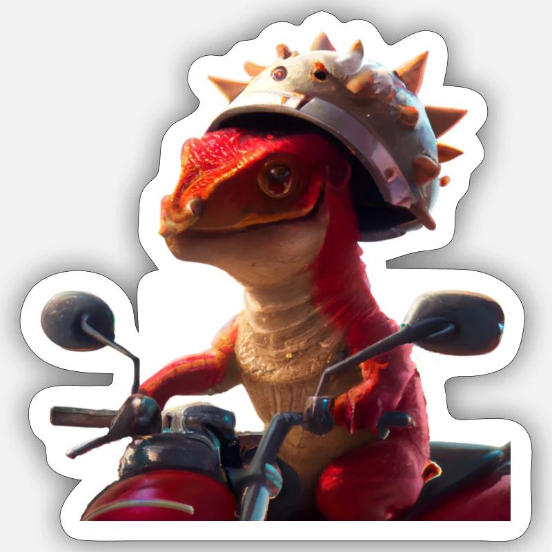 Joyeux Dino Sticker taille S (10 x 10 cm)