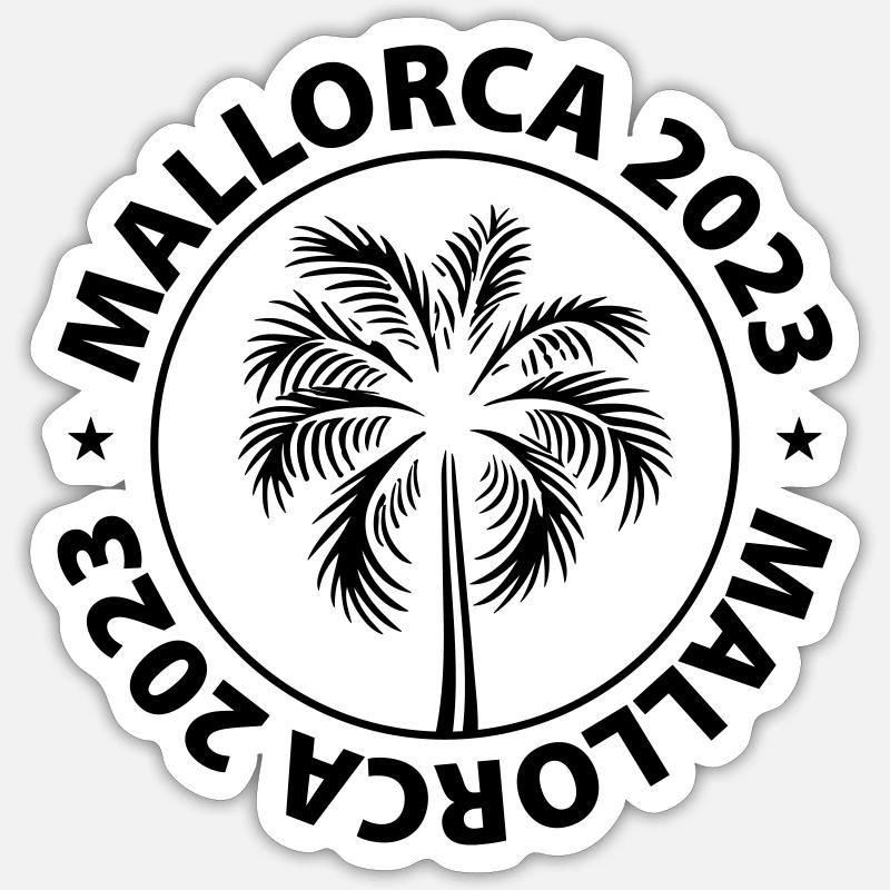 Mallorca 2023 - Sticker size S (10 x 10 cm) - white matte
