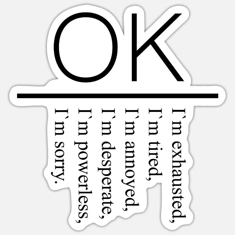 Ok gift Sticker size S (10 x 10 cm)