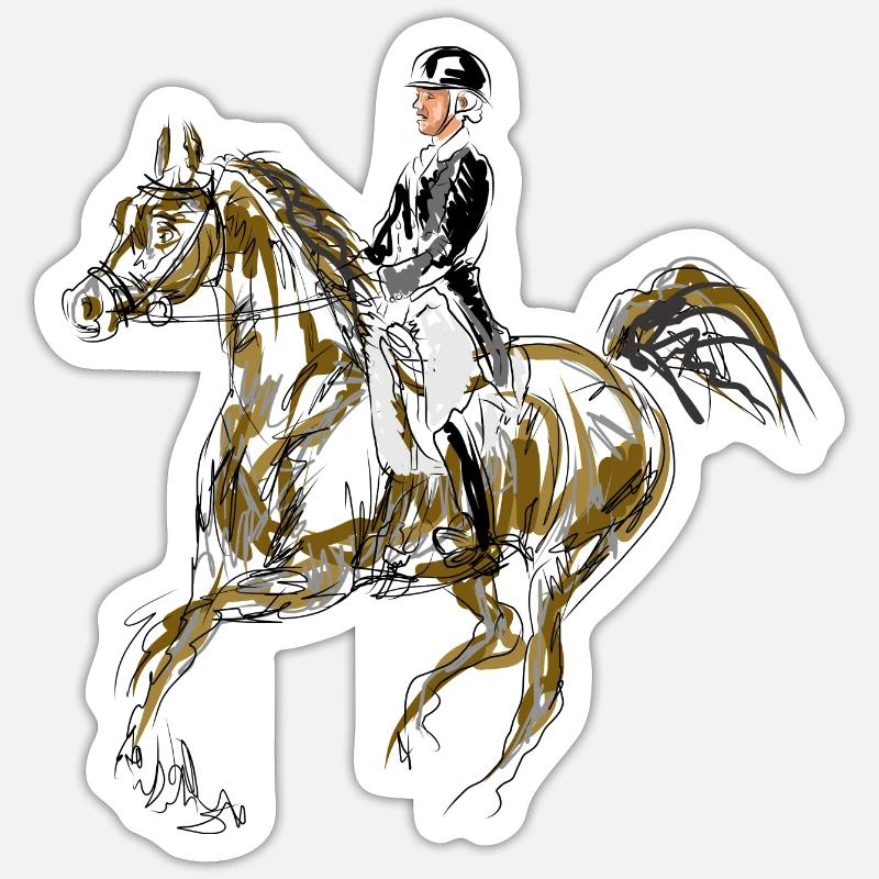 Pferd Sticker Größe S (10 x 10 cm)