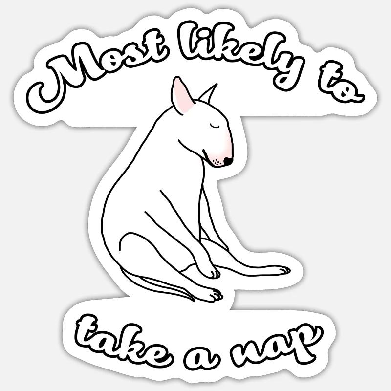 Am ehesten ein Nickerchen machen Sticker Größe S (10 x 10 cm)