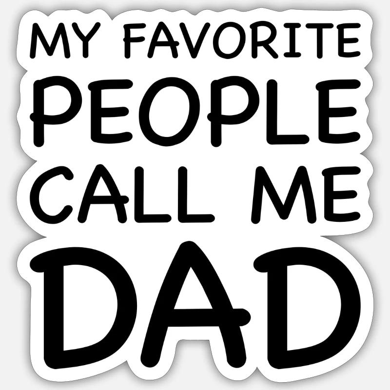 SUPER DAD TAG - Sticker Größe S (10 x 10 cm) - Mattweiß