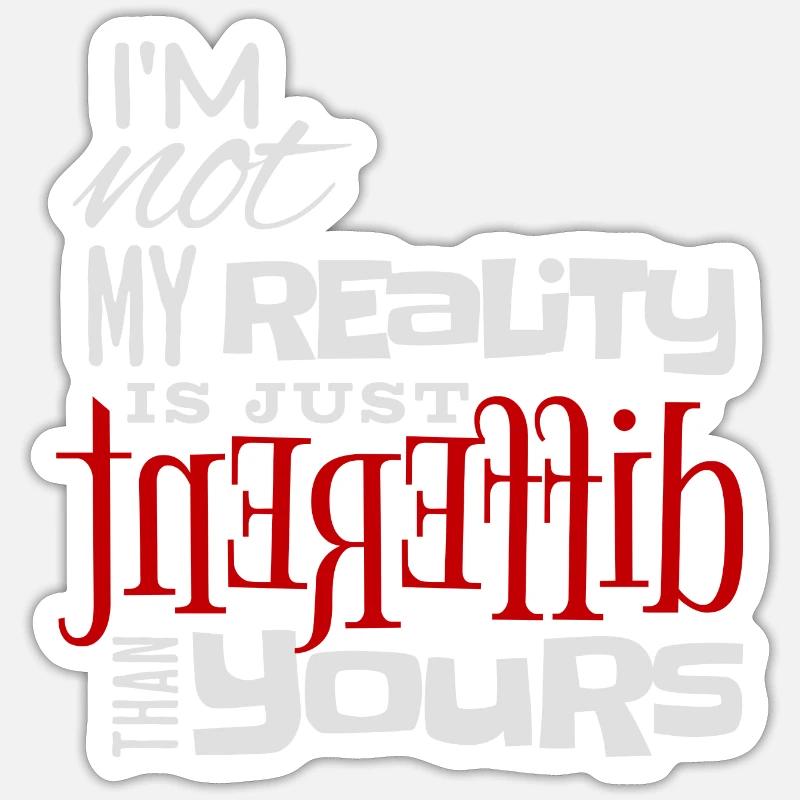 Different Reality Anders als Deine Sticker Größe S (10 x 10 cm)