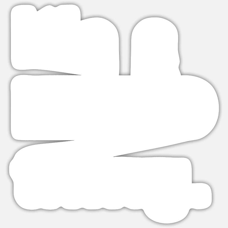 It's a Hero Thing - White Text. Sticker size S (10 x 10 cm)