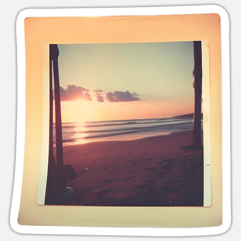 Retro Memories - Sticker size S (10 x 10 cm) - white matte