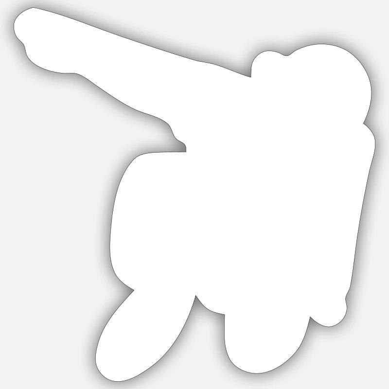 Weißes Servlet-Logo - Sticker Größe S (10 x 10 cm) - Mattweiß