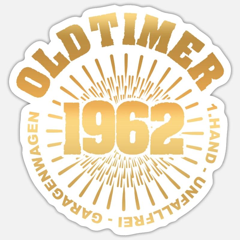 Geschenkidee 1962 Sticker Größe S (10 x 10 cm)