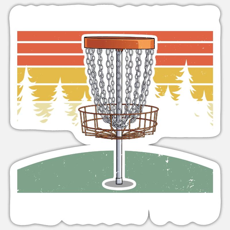 Disc golfer Throwing disc Frisbee Sticker size S (10 x 10 cm)