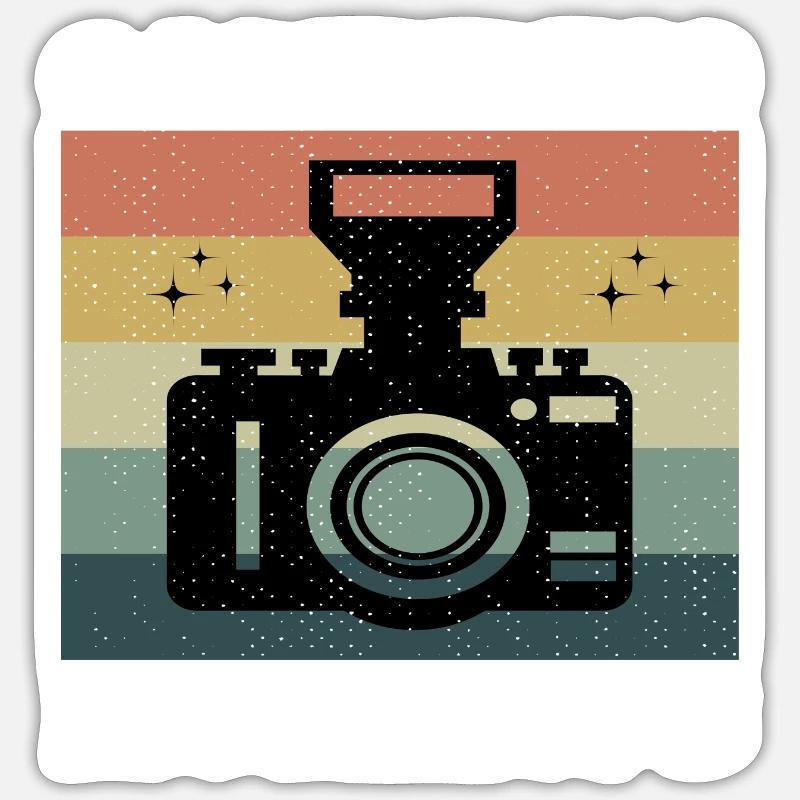 Capturing Moments - Sticker Größe S (10 x 10 cm) - Mattweiß
