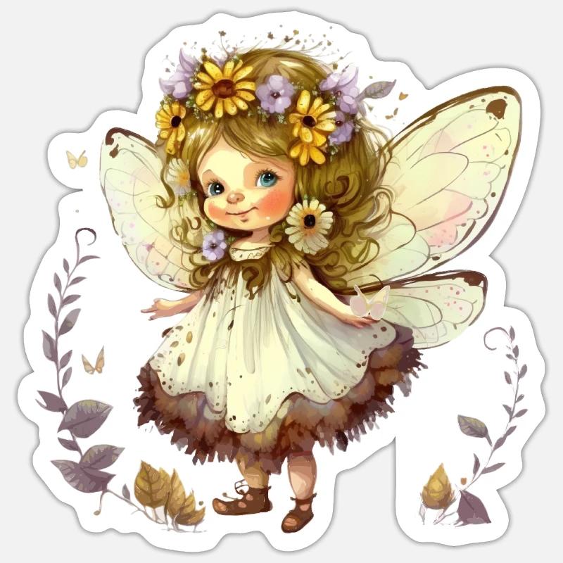 Cute elf Sticker size S (10 x 10 cm)