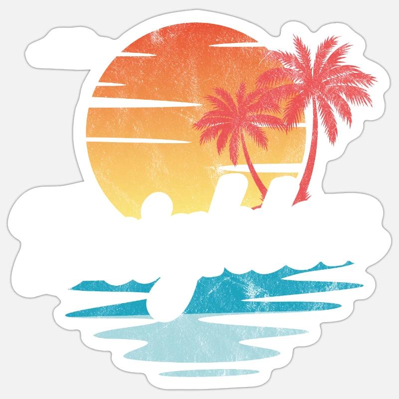 Brighton - Sticker taille S (10 x 10 cm) - blanc mat
