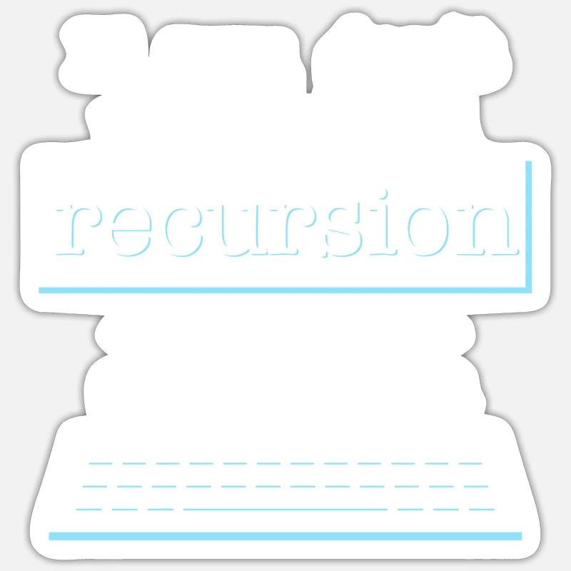 If You Don't Understand Recursion Read This Sticker Größe S (10 x 10 cm)