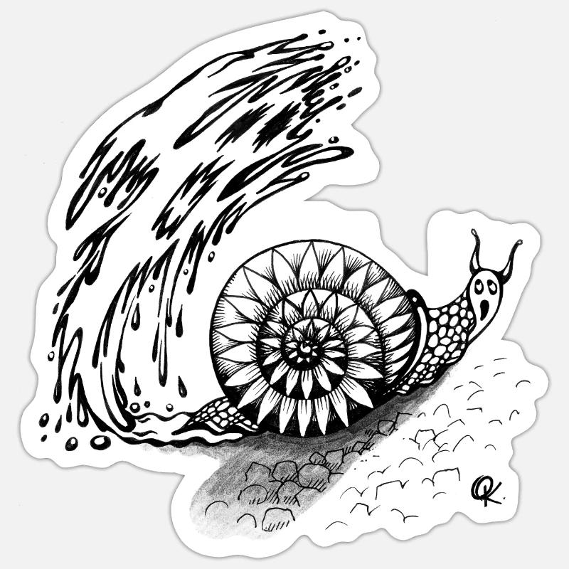 Snail Trail Sticker Größe S (10 x 10 cm)
