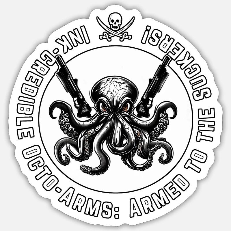 Ink Credible Armed Sticker Größe S (10 x 10 cm)