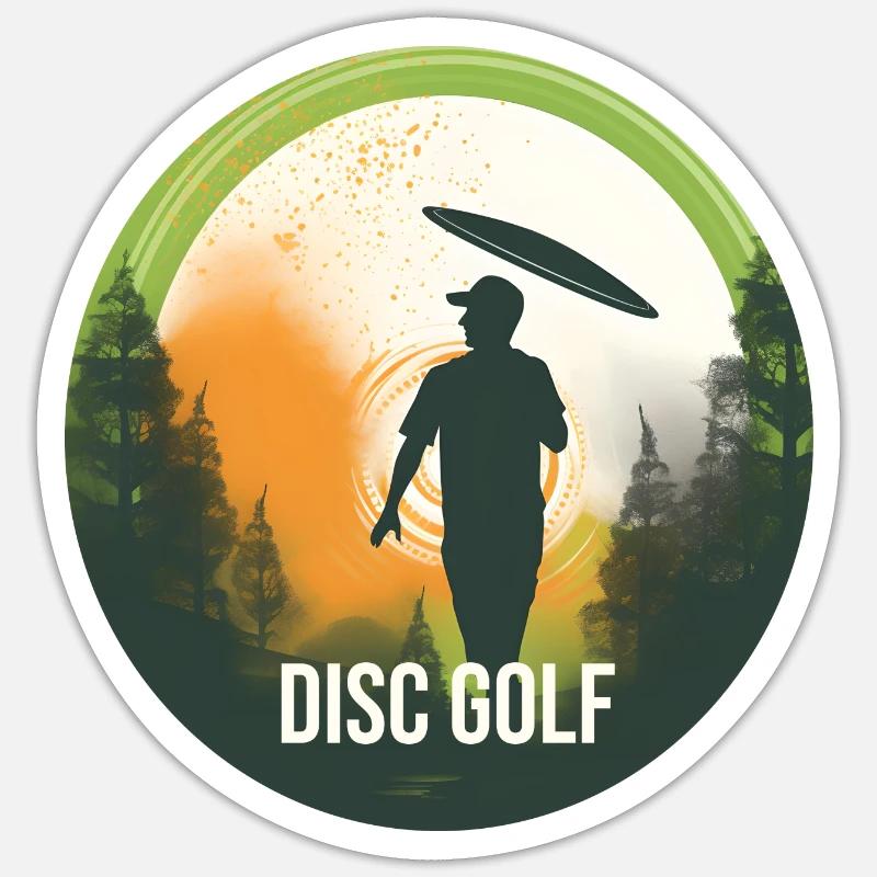 Disc Golf Design Sticker Größe S (10 x 10 cm)