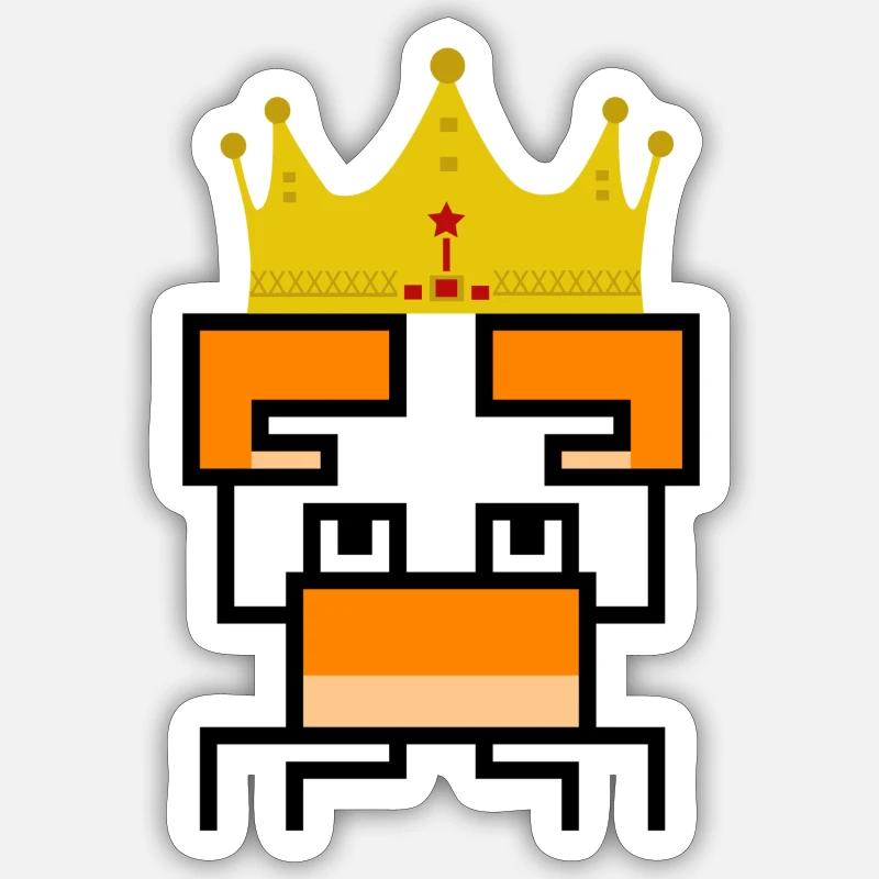 CrapCrown - Sticker size S (10 x 10 cm) - white matte