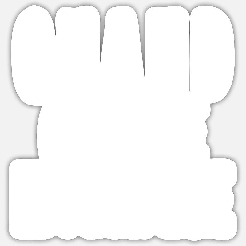 chaud comme la braise - Sticker taille S (10 x 10 cm) - blanc mat