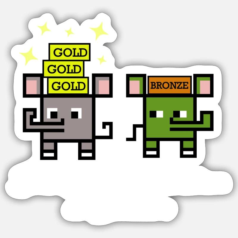 Bilan du succès - Sticker taille S (10 x 10 cm) - blanc mat
