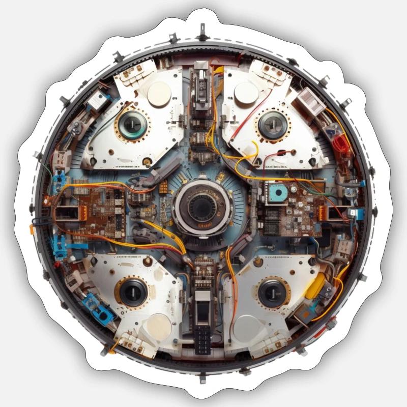 Circuit board Sticker size S (10 x 10 cm)