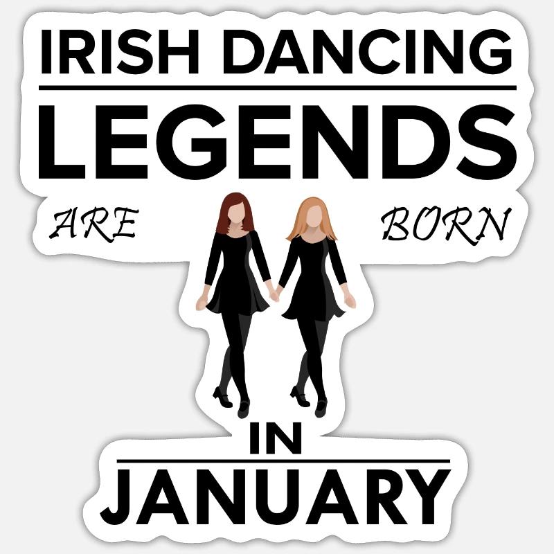 Dancing Dance Music - Sticker size S (10 x 10 cm) - white matte