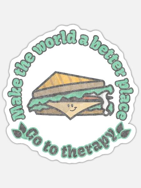 Mach die Welt zu einem besseren Ort - Sticker Größe S (10 x 10 cm) - Mattweiß