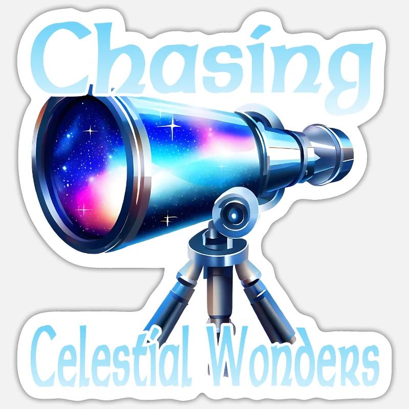 Chasing Celestial Wonders Sticker size S (10 x 10 cm)