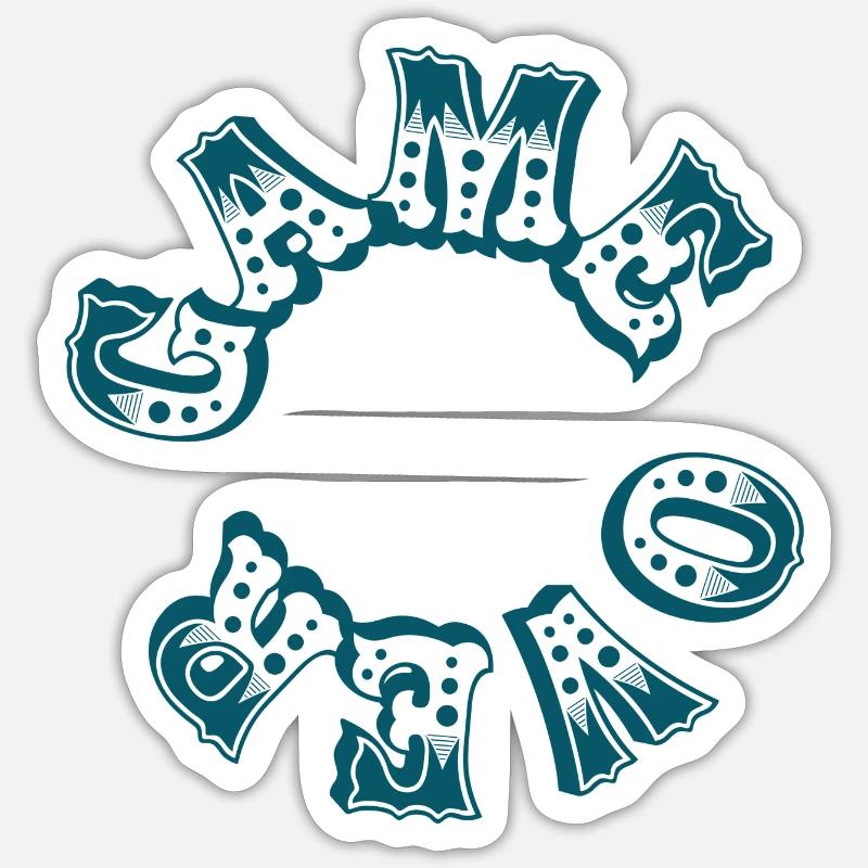 Game Over Sticker Größe S (10 x 10 cm)