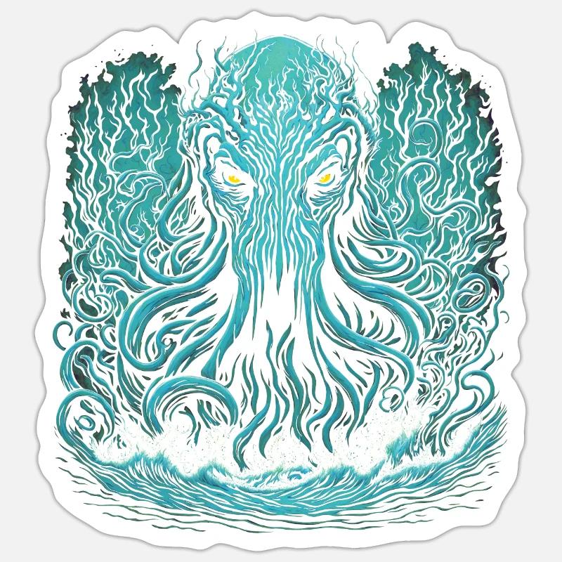 Cthulhu Sticker taille S (10 x 10 cm)