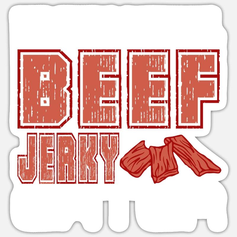 Professional Beef Jerky Eater Meat Lovers Sticker size S (10 x 10 cm)