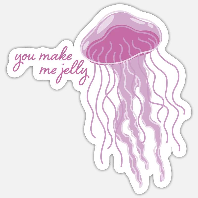 Meerestiere - Sticker Größe S (10 x 10 cm) - Mattweiß