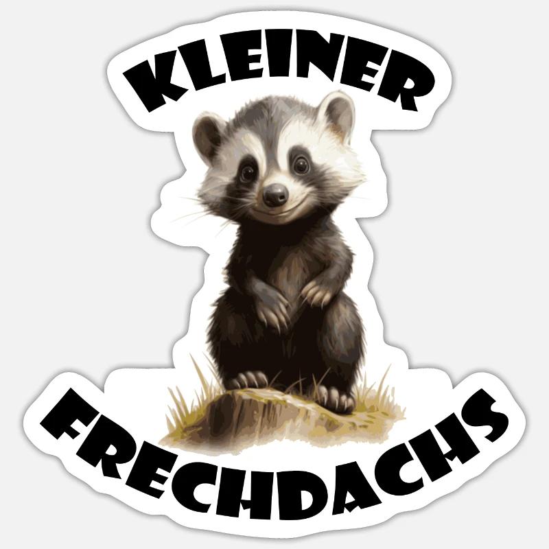 kleiner Frechdachs Sticker Größe S (10 x 10 cm)