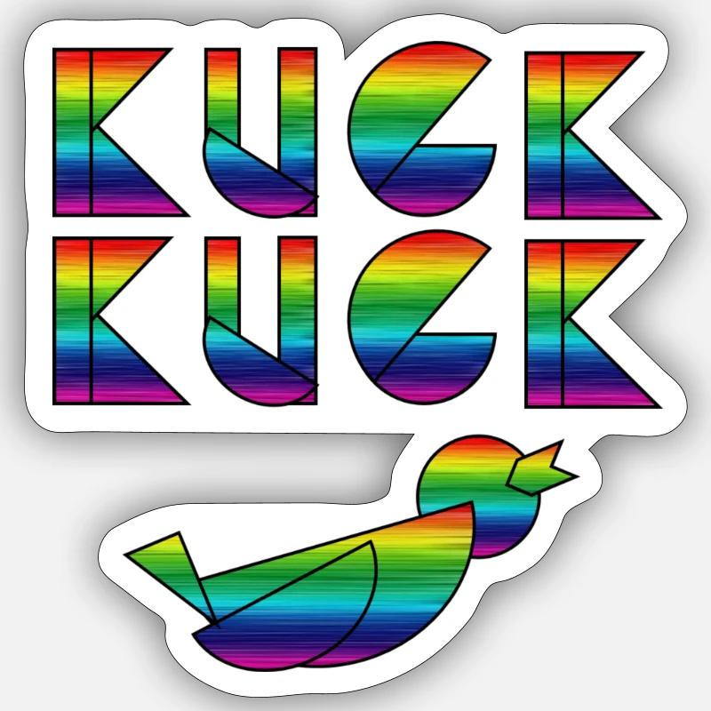 Schwarzwald Kuckuck Pride Sticker Größe S (10 x 10 cm)