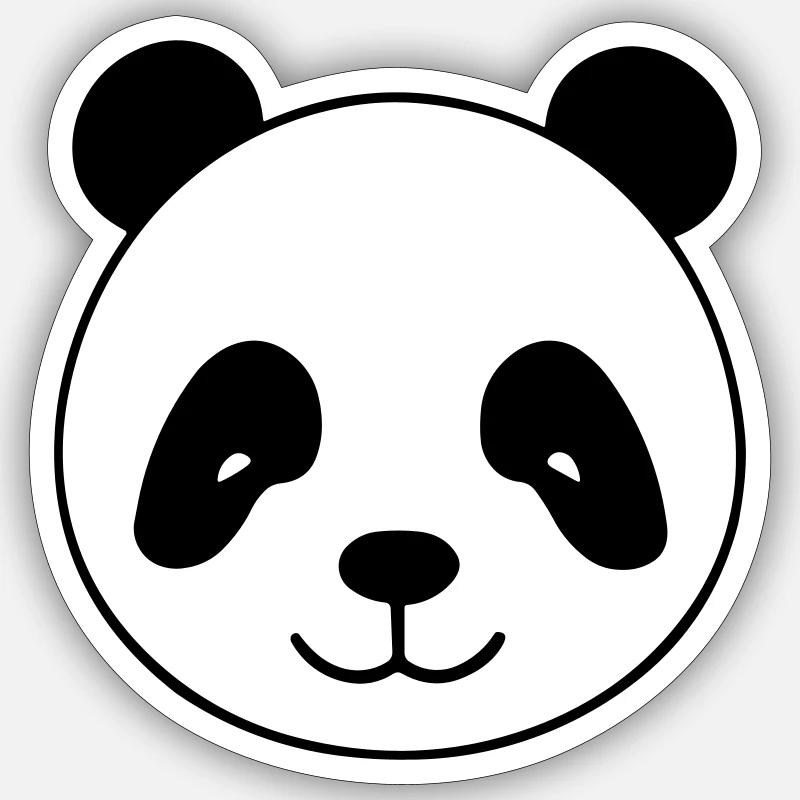 panda Sticker taille S (10 x 10 cm)