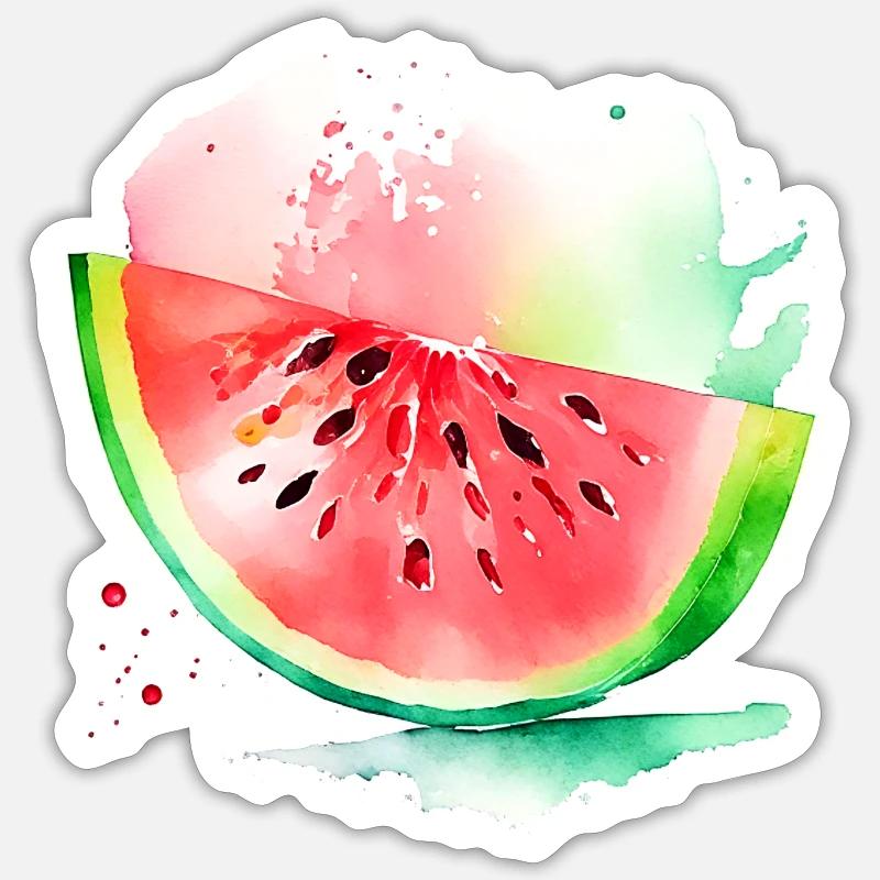 Watermelon Splash Sticker size S (10 x 10 cm)