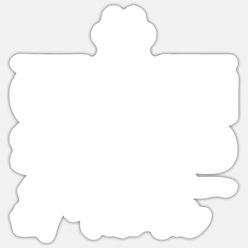 German Shepherd Mama - Sticker Größe S (10 x 10 cm) - Mattweiß