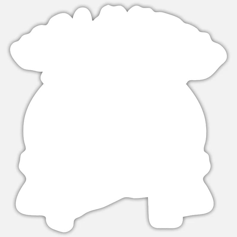 Yoga - Sticker Größe S (10 x 10 cm) - Mattweiß