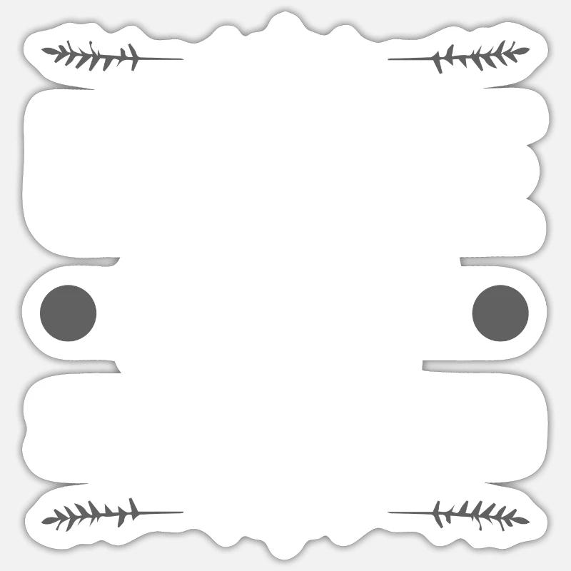 Onkel Chef Superheld - Sticker Größe S (10 x 10 cm) - Mattweiß