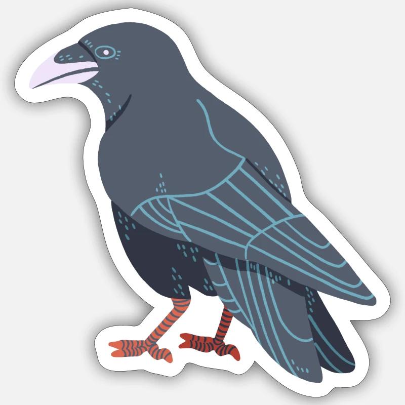 Carrion crow Sticker size S (10 x 10 cm)