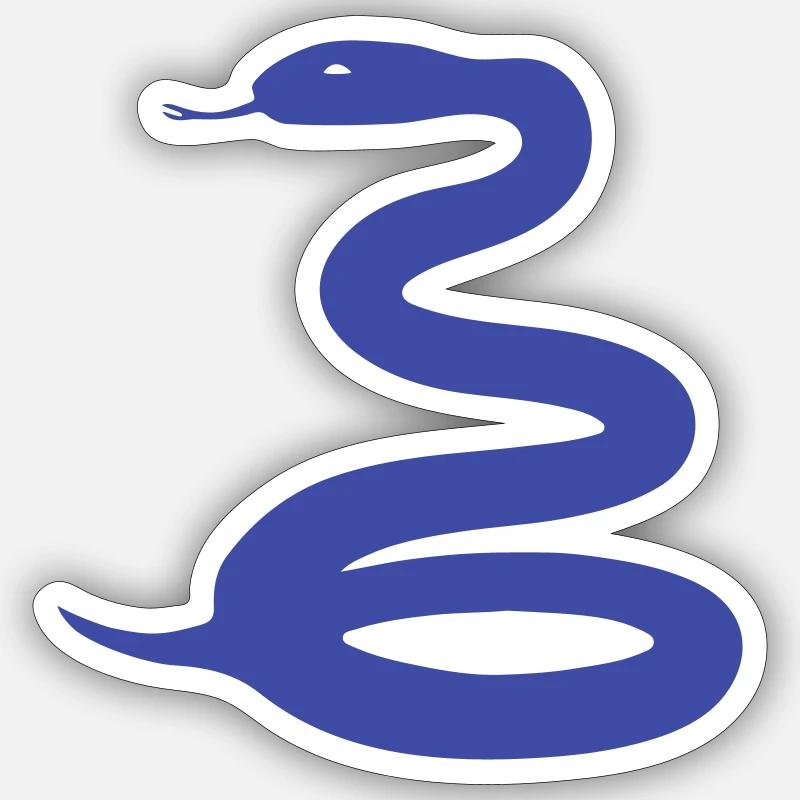 Trigonocephalic blue snake Sticker size S (10 x 10 cm)