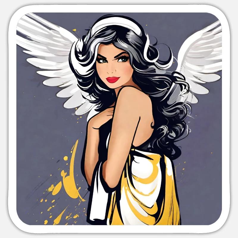 Ange Sticker taille S (10 x 10 cm)