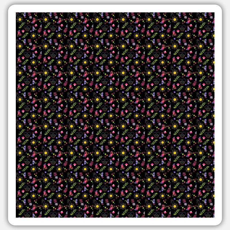 Floral Encanto Pattern - Sticker size S (10 x 10 cm) - white matte