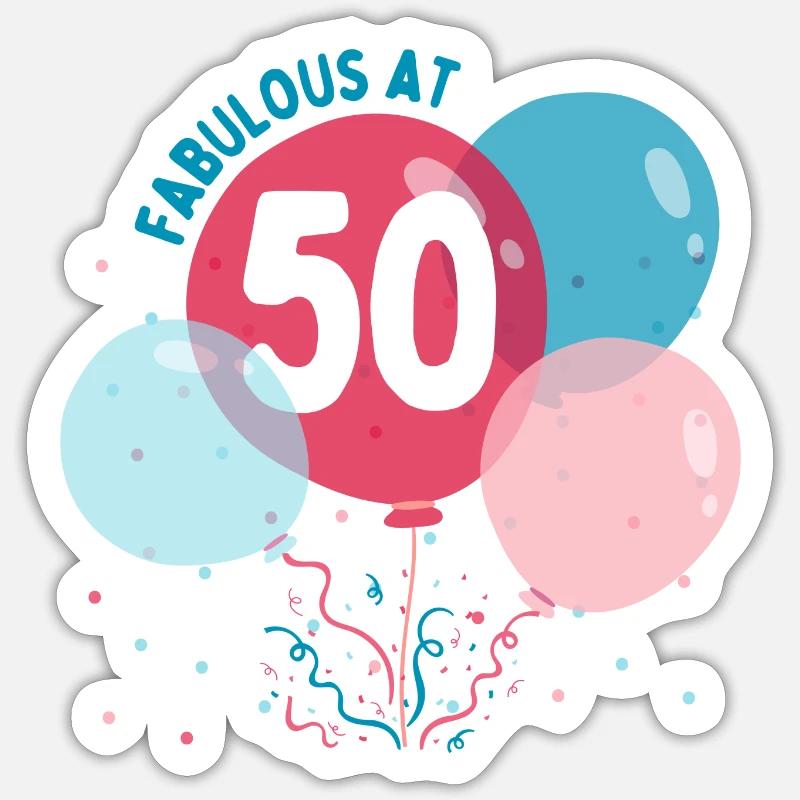 Fabelhaft mit 50 Sticker Größe S (10 x 10 cm)