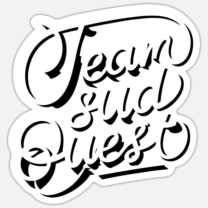 Team sud ouest - Sticker taille S (10 x 10 cm) - blanc mat