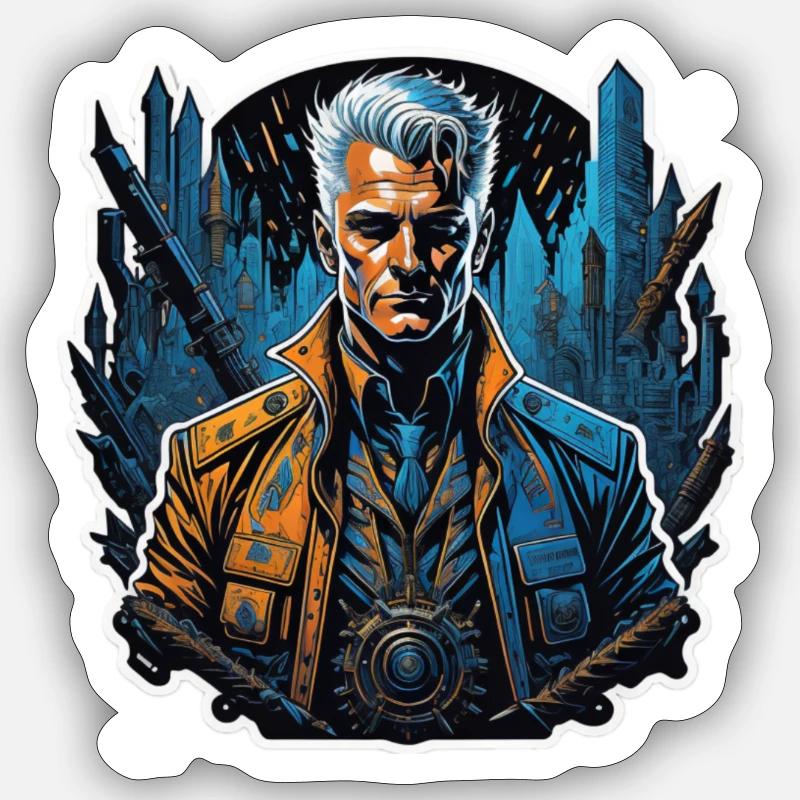 Assassin - Sticker Größe S (10 x 10 cm) - Mattweiß