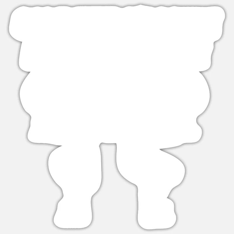 comment j'occupe mon temps libre - Sticker taille S (10 x 10 cm) - blanc mat
