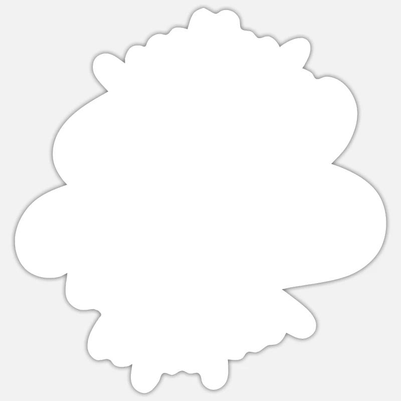 Mamie tendence - Sticker taille S (10 x 10 cm) - blanc mat