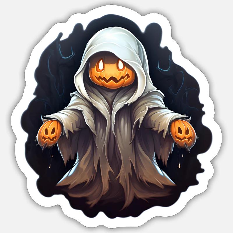 Halloween Ghost - Sticker size S (10 x 10 cm) - white matte