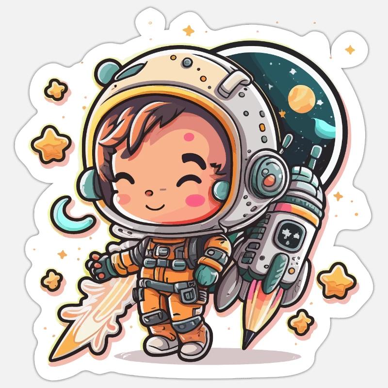 Blast off! Sticker size S (10 x 10 cm)